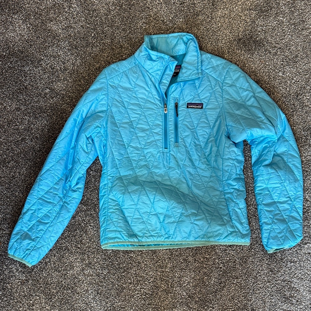 Patagonia Light Blue Puffer Jacket